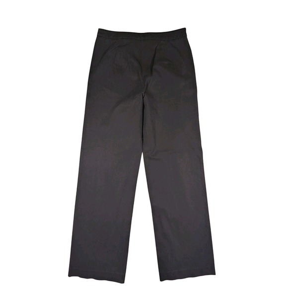 Weekend MaxMara Pants - Weekend MaxMara Twill Knit Wide Leg Trousers Women Size 8 Flat Front Black